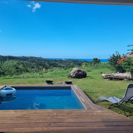 Les Hauts Du Papillon - Piscine Et Vue Mer - Sainte-Rose Exterior foto